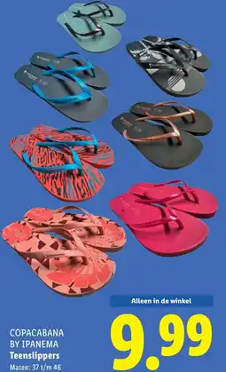 Lidl Copacabana by Ipanema teenslippers aanbieding