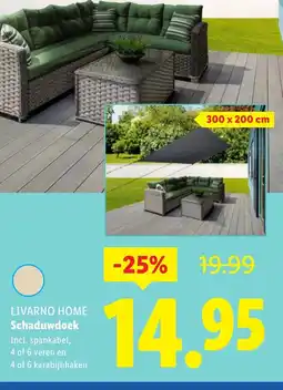 Lidl Livarno home Schaduwdoek aanbieding