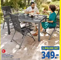 Lidl Livarno home Tuinset Miami 5-delig aanbieding