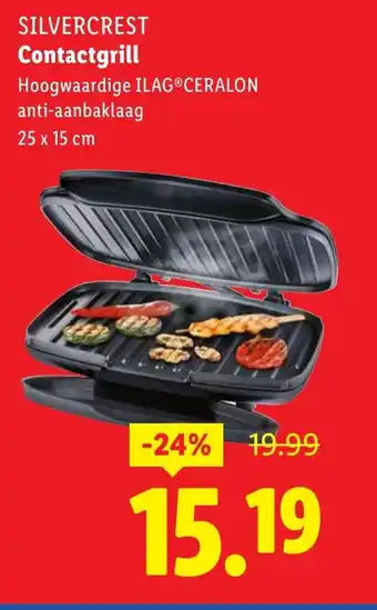 Lidl Silvercrest contactgrill aanbieding