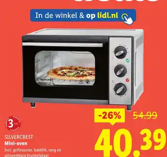 Lidl Silver crest Mini oven aanbieding