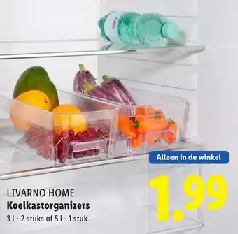 Lidl Livarno home koelkastorganizers aanbieding