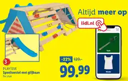 Lidl Playtive Speeltoestel met glijbaan aanbieding