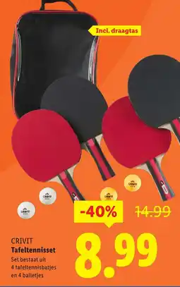 Lidl CRIVIT Tafeltennisset aanbieding