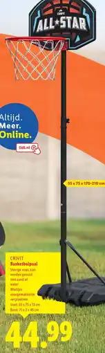 Lidl Crivit Basketbalpaal aanbieding