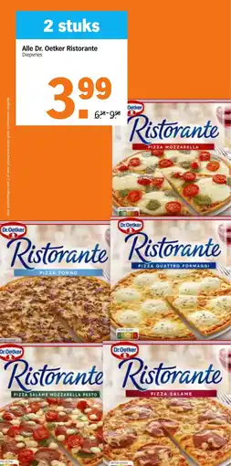 Albert Heijn Alle Dr. Oetker Ristorante aanbieding