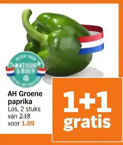 Albert Heijn AH Groene paprika aanbieding