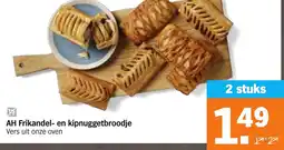 Albert Heijn AH Frikandel en kipnuggetbroodje aanbieding