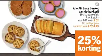 Albert Heijn Alle AH Luxe banket van de bakkerij aanbieding