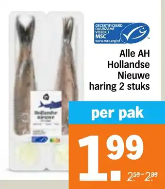 Albert Heijn Alle AH Hollandse Nieuwe haring aanbieding