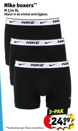 Kruidvat Nike Boxers aanbieding