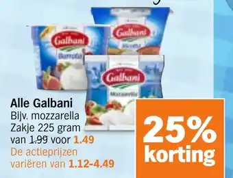 Albert Heijn Alle Galbani aanbieding
