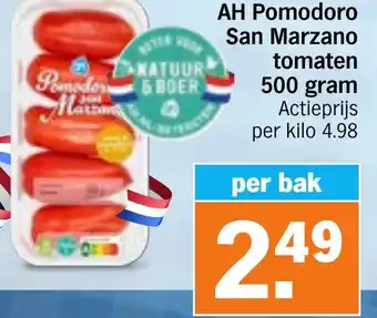 Albert Heijn AH Pomodoro San Marzano tomaten aanbieding