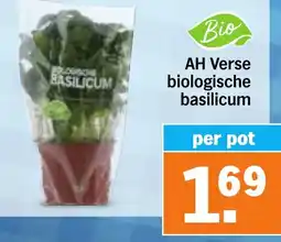 Albert Heijn AH Verse biologische basilicum aanbieding