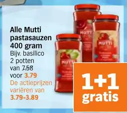 Albert Heijn Alle Mutti pastasauzen aanbieding
