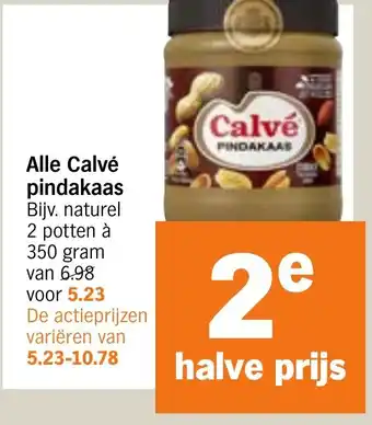 Albert Heijn Alle Calvé pindakaas aanbieding