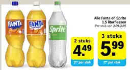 Albert Heijn Alle Fanta en Sprite aanbieding