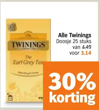 Albert Heijn Alle Twinings aanbieding
