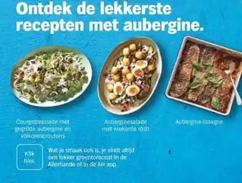 Albert Heijn Ontdek de lekkerste recepten met aubergine. aanbieding