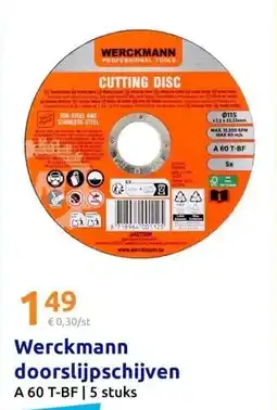 Action Werckmann doorslijpschijven aanbieding