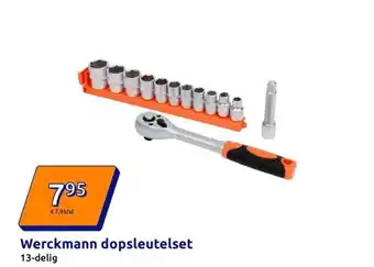 Action Werckmann dopsleutelset aanbieding