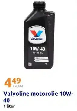 Action Valvoline motorolie 10W-40 aanbieding