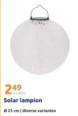 Action Solar lampion aanbieding
