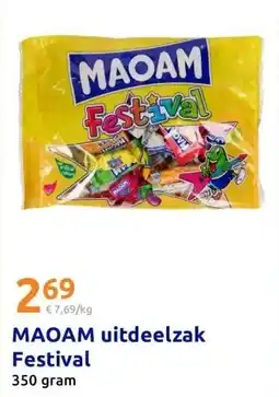Action MAOAM uitdeelzak Festival aanbieding