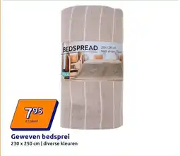 Action Geweven bedsprei aanbieding