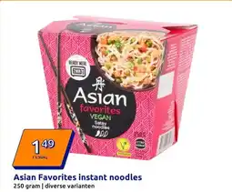 Action Asian Favorites instant noodles aanbieding