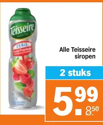 Albert Heijn Alle Teisseire siropen aanbieding