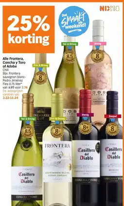 Albert Heijn Alle Frontera, Concha y Toro of Adobe aanbieding