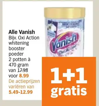 Albert Heijn Alle Vanish aanbieding