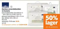 Albert Heijn Bamboe zomerdekbedden en kussens aanbieding