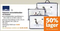 Albert Heijn Katoenen zomerdekbedden en kussens aanbieding