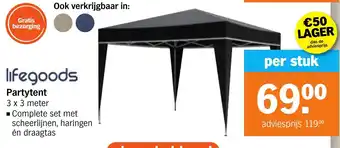 Albert Heijn lifegoods Partytent aanbieding