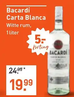 Albert Heijn Bacardí Carta Blanca aanbieding