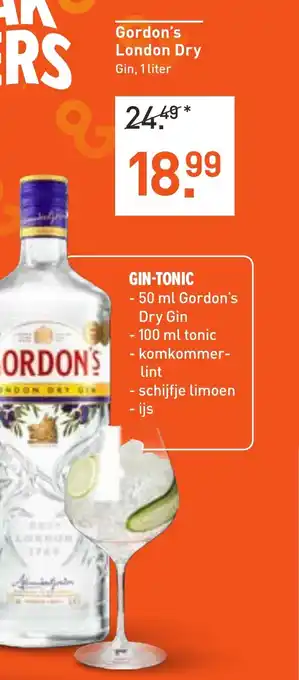 Albert Heijn Gordon's London Dry Gin aanbieding