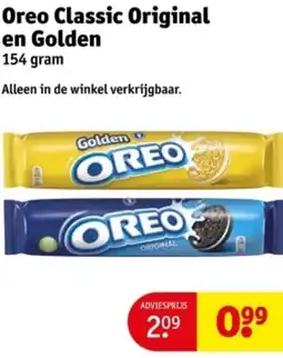 Kruidvat Oreo Classic Original en Golden aanbieding