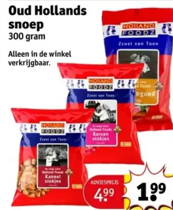 Kruidvat Oud Hollands snoep aanbieding