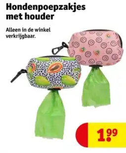 Kruidvat Hondenpoepzakjes met houder aanbieding