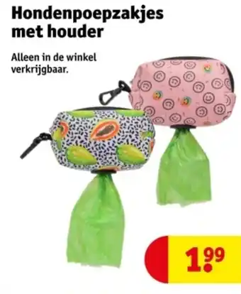 Kruidvat Hondenpoepzakjes met houder aanbieding