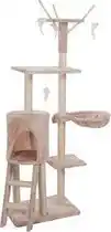 Bol.com Topmast Krabpaal - Kattenpaal - SARA - 50 x 35 x 138 cm - Beige aanbieding