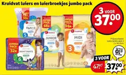 Kruidvat Kruidvat luiers en luierbroekjes jumbo pack aanbieding