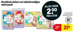 Kruidvat Kruidvat luiers en luierbroekjes mini pack aanbieding