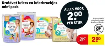 Kruidvat Kruidvat luiers en luierbroekjes mini pack aanbieding