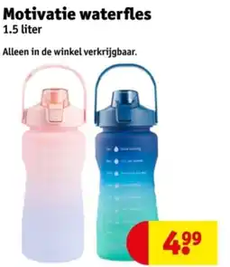 Kruidvat Motivatie waterfles aanbieding