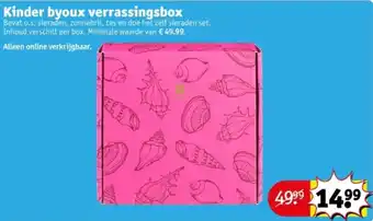 Kruidvat Kinder byoux verrassingsbox aanbieding