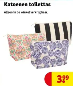 Kruidvat Katoenen toilettas aanbieding