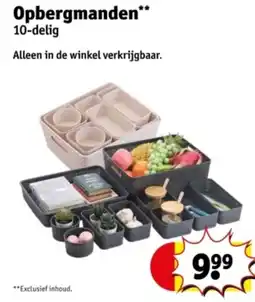 Kruidvat Opbergmanden aanbieding